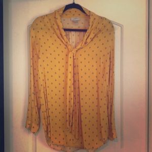 LOFT yellow long sleeve tunic